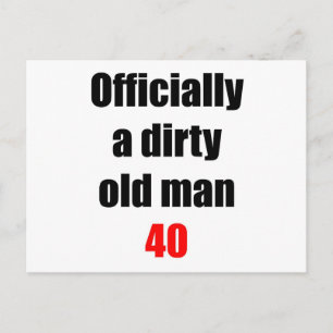 40 Dirty Old Man Postcard
