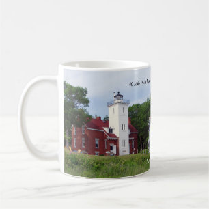 40 Mile Point Lighthouse 2 pict. mug