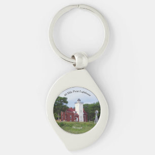 40 Mile Point Lighthouse key Chain