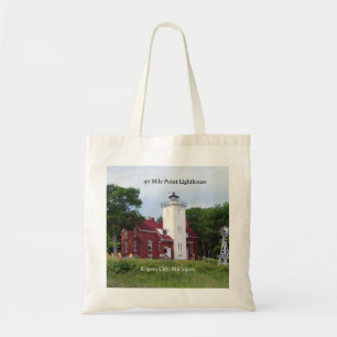 40 Mile Point Lighthouse tote bag