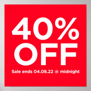 40$ OFF POSTER
