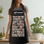 40 Photo Collage - 4 Rows 10 Columns - Script Name Apron<br><div class="desc">This trendy collage party design includes a place for forty pictures or life highlights. The optional script text on the bottom can be used for names,  events,  dates and more!
If you need to adjust the artwork or change the background colour,  click on the customise button and make changes.</div>