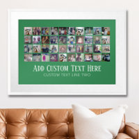 40 Photo Collage - 4 Rows 10 Columns - Script text