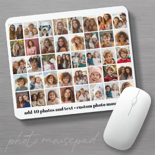 40 Photo Collage - 5 Rows 8 Columns - Script Name Mouse Mat