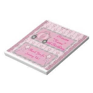 40 Princess Birthday Candy Bar Wrapper Party Notepad
