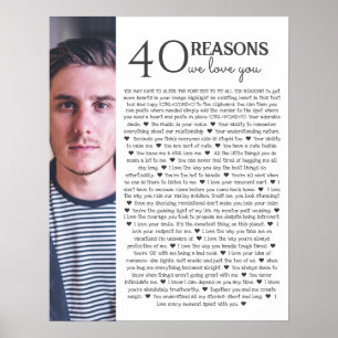 40 reasons why we love you PHOTO  poster