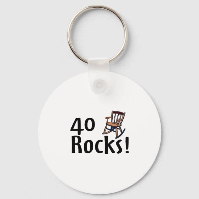40 Rocks Key Ring (Front)