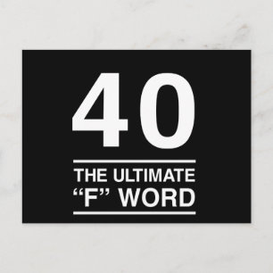 40 The Ultimate F Word Postcard