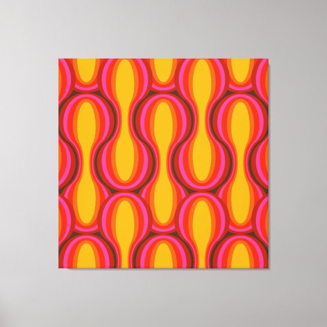 40"x40" XL Super Mod Retro aesthetic art print (Front)
