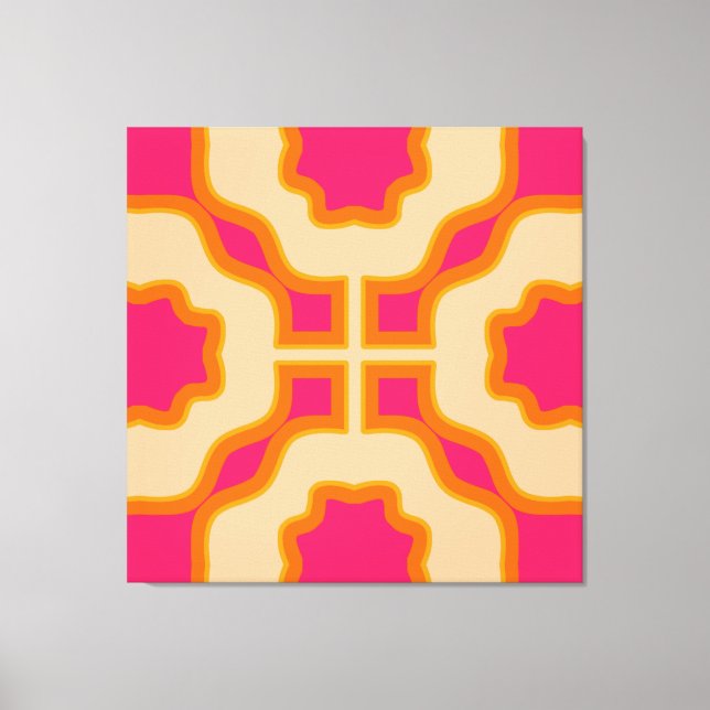 40"x40" XL Super Mod Retro aesthetic art print (Front)