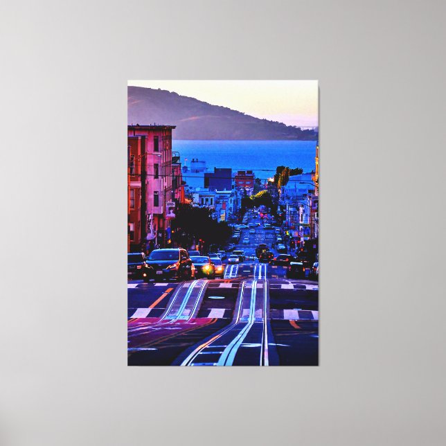 40 X 60 SCENIC SAN FRANCISCO CITY CANVAS PRINT (Front)