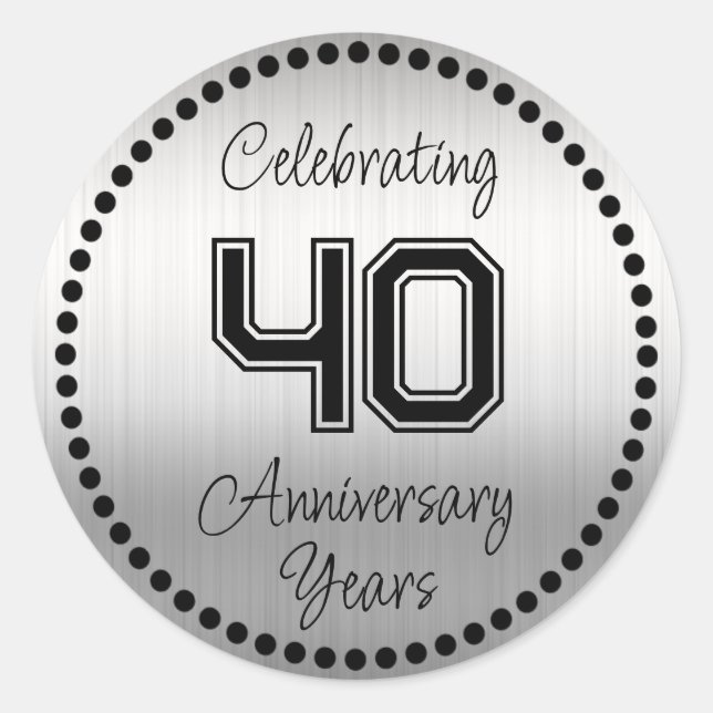 40 Year Anniversary Envelope Seal (Front)