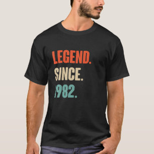 40 Year Birthday Gift For Him Her Vintage Legend S T-Shirt