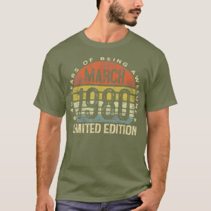 40 Year Old Gifts March 1980 Limited Edition T-Shirt