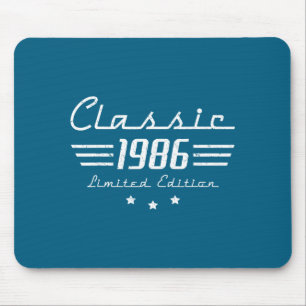 40 Year Old Men Vintage Clic Car 1986 40th Birthda Mouse Mat