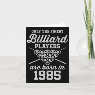 40 Year Old Pool Player 40th Birthday Billiards  Card
