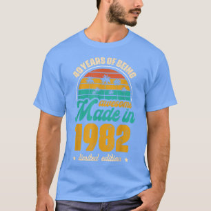 40 Year Old Vintage 1982 Limited Edition 40th Birt T-Shirt