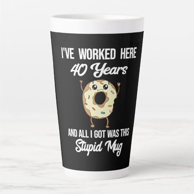 40 Year Work Anniversary Appreciation Gift Mug (Front)