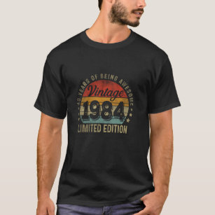 40 Years Being Awesome Vintage 1984 Limited Editio T-Shirt