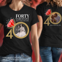 40 years custom anniversary ruby wedding ring