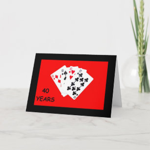 40 Years Is A Big Deal Anniversary Card