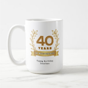 40 years of awesomeness - Customized  Coffee Mug