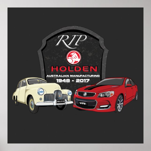 40 years of Holden Manufacturing in Australia T-Sh Poster (Front)