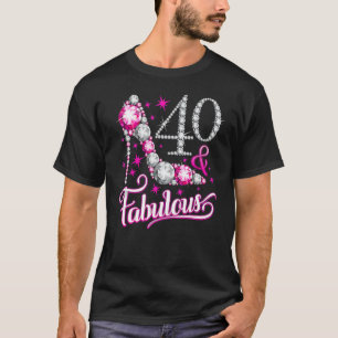 40 Years Old  40 & Fabulous Since 1982 40th Birthd T-Shirt