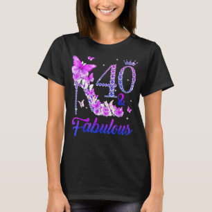 40 Years Old 40 & Fabulous Since 1982 40th Birthd T-Shirt