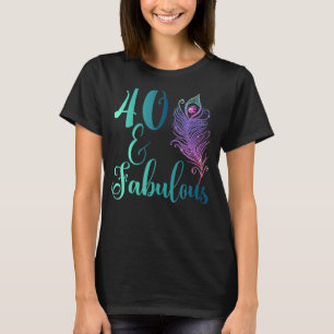 40 Years Old  40 & Fabulous Since 1982 40th Birthd T-Shirt