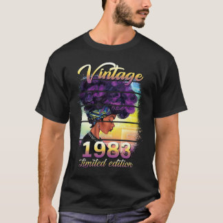 40 Years Old 40th Birthday Black Women Awesome 19 T-Shirt