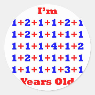 40 Years old! Classic Round Sticker