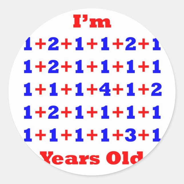 40 Years old! Classic Round Sticker (Front)