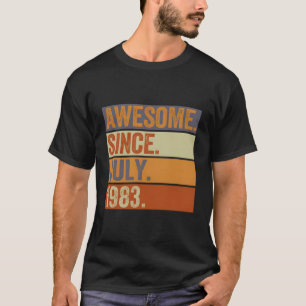 40 Years Old Gift 40Th Birthday Men Awesome Since T-Shirt
