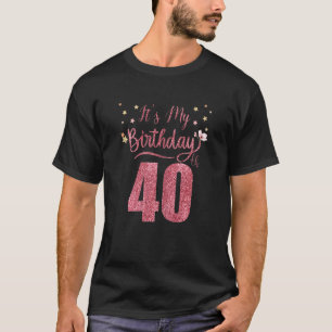40 Years Old It's My Birthday Awesome Birthday Par T-Shirt