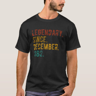 40 Years Old Legend Since December 1982 40th Birth T-Shirt