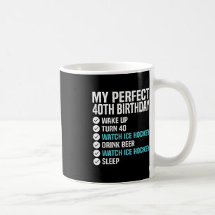 40 Years Old Perfect 40th Birthday Ice Hockey 40th Coffee Mug