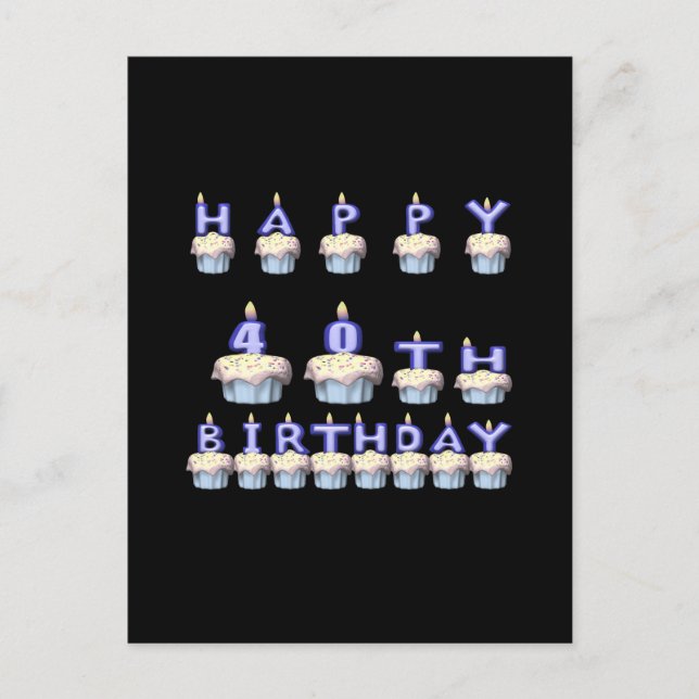 40 Years Old Postcard (Front)