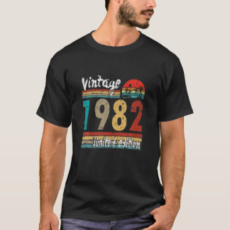 40 Years Old Vintage 1982 Limited Edition 40Th Bir T-Shirt