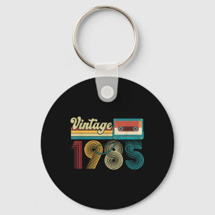 40 Years Old Vintage 1985 Cette Tape 40th Birthday Key Ring