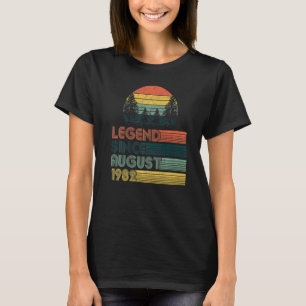 40 Years Old Vintage Since August 1982 40th Birth T-Shirt