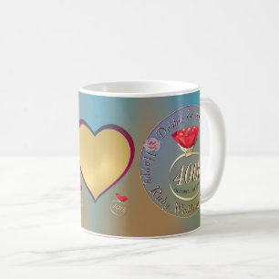 40th, 15th Wedding Anniversary Ruby Photo Mug