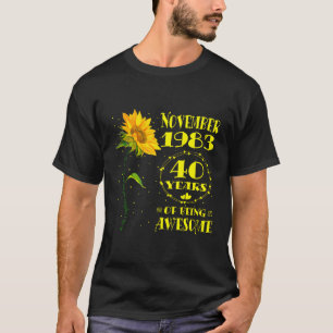 40Th 40 Born November 1983 T-Shirt