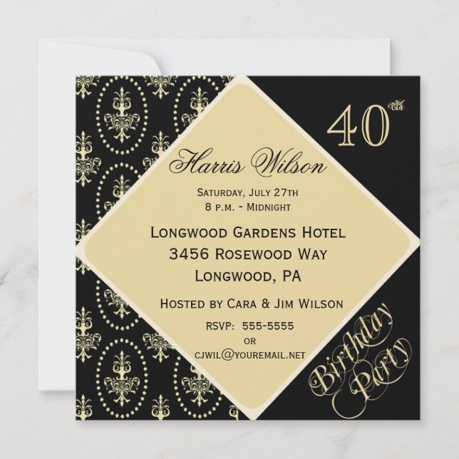40th-49th Birthday Invitations (Front)
