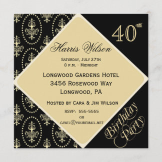 40th-49th Birthday Invitations