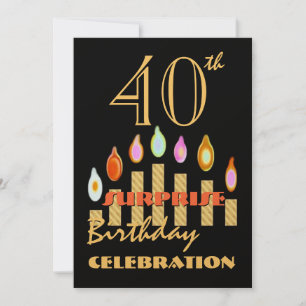 40th - 49th SURPRISE Birthday Party Invitation