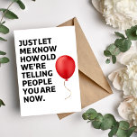 40th 50th 60th Funny Birthday Card<br><div class="desc">This birthday card is perfect for celebrating a special milestone birthday. Whether it's a 30th,  40th,  50th,  60th,  or 70th birthday,  this card is the perfect way to show your love and appreciation.</div>