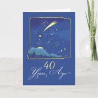 40th Adoption Anniversary with Stars and Night Sky