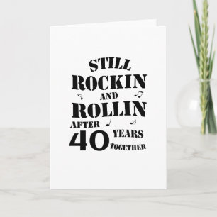 40th Anniversary - 40 Years Anniversary Couples Card