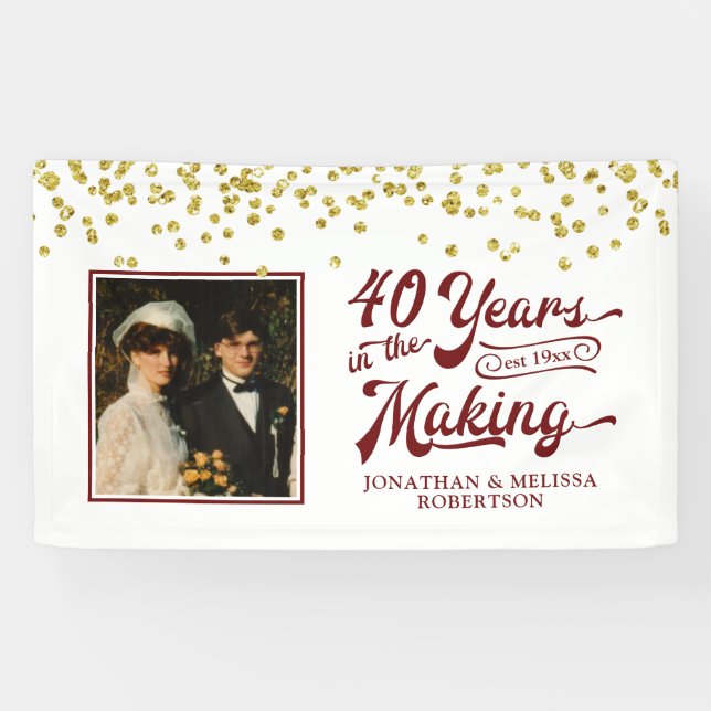 40th Anniversary 40 YEARS IN THE MAKING Photo Banner (Horizontal)